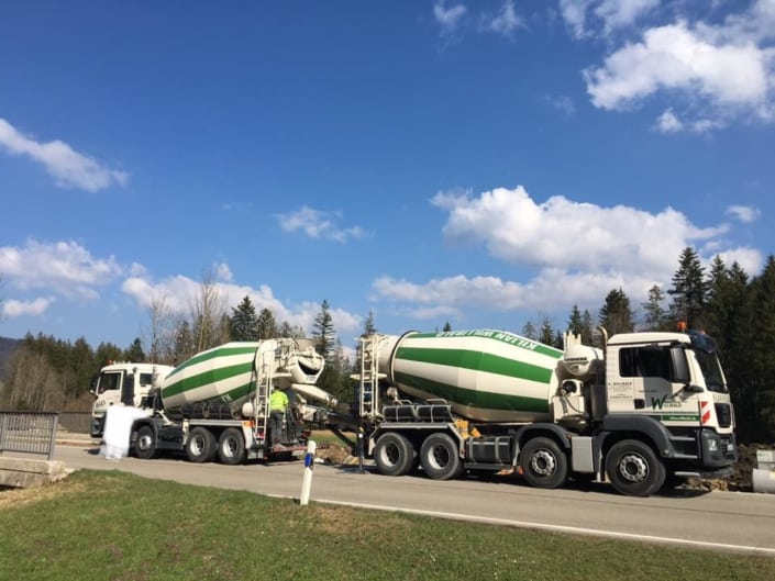 Betonmischer Mit Frderband